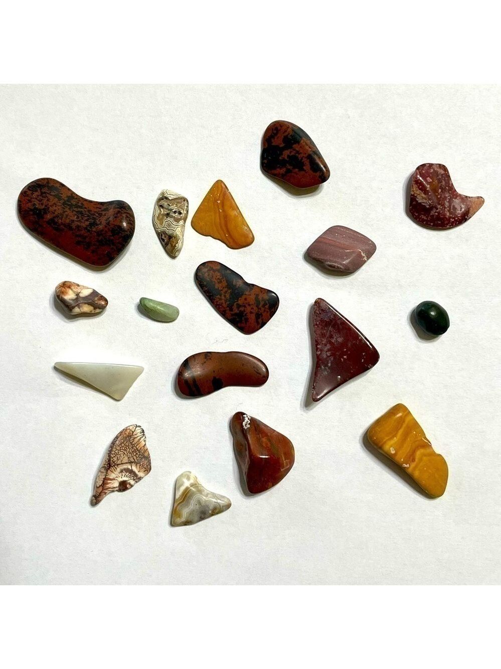 Stones Tumbles Mixed Tumbled Stones Lot of 17